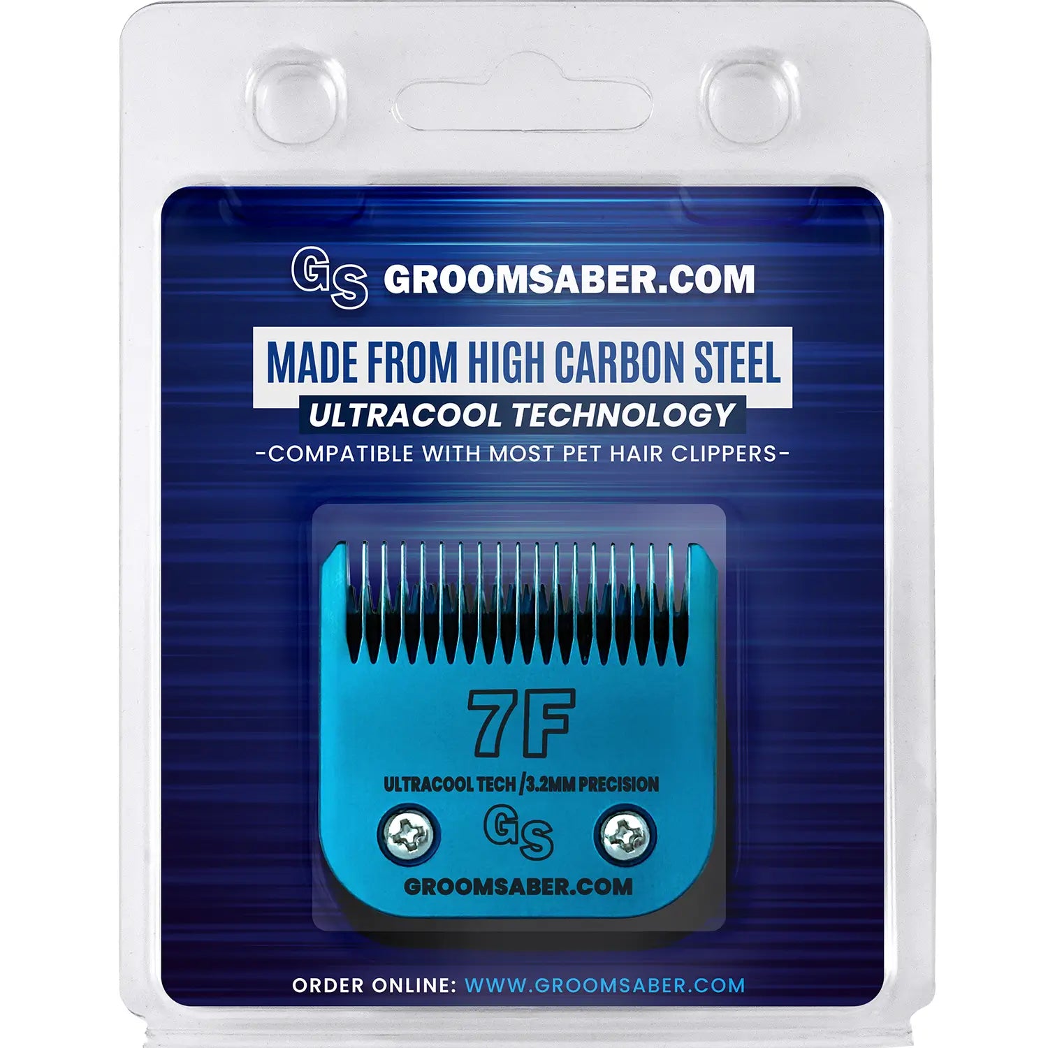 7F Blue Steel Dog Clipper Blade (3.2 mm)